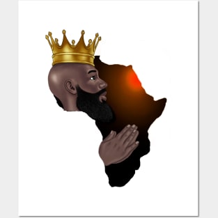 African King Melanin Black Pride Africa Gift Posters and Art